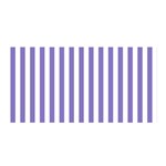 Vertical Stripes - White and Ube Violet Satin Wrap