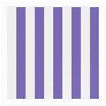 Vertical Stripes - White and Ube Violet Medium Glasses Cloth