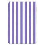 Vertical Stripes - White and Ube Violet Removable Flap Cover (L)