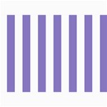 Vertical Stripes - White and Ube Violet 5  x 7  Photo Cards