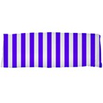 Vertical Stripes - White and Indigo Violet Body Pillow Case Dakimakura (Two Sides)