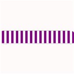 Vertical Stripes - White and Purple Violet Small Bar Mat