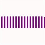 Vertical Stripes - White and Purple Violet Medium Bar Mat