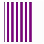 Vertical Stripes - White and Purple Violet Large Garden Flag (Two Sides)