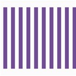 Vertical Stripes - White and Dark Lavender Violet Collage 8  x 10 