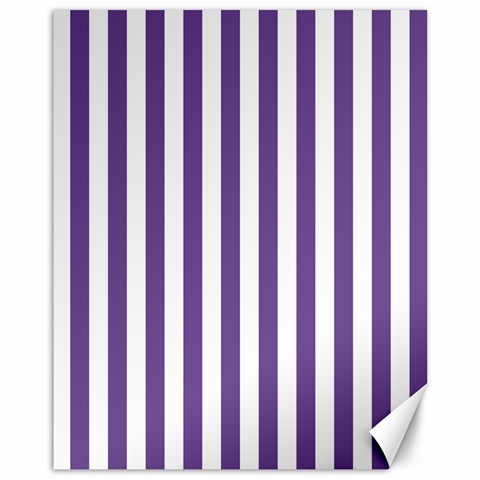 Vertical Stripes 10.95 x13.48  Canvas - 1