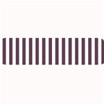 Vertical Stripes - White and Eggplant Violet Medium Bar Mat