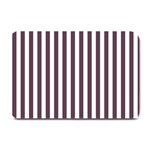 Vertical Stripes - White and Eggplant Violet Plate Mat