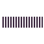 Vertical Stripes - White and Dark Purple Satin Scarf (Oblong)