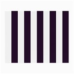 Vertical Stripes - White and Dark Purple Small Glasses Cloth