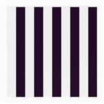 Vertical Stripes - White and Dark Purple Medium Glasses Cloth (2 Sides)