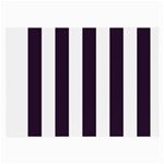 Vertical Stripes - White and Dark Purple Large Glasses Cloth