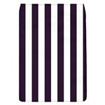 Vertical Stripes - White and Dark Purple Removable Flap Cover (S)