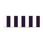 Vertical Stripes - White and Dark Purple Sticker (Bumper)