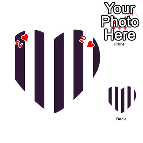 Vertical Stripes Front - Heart2