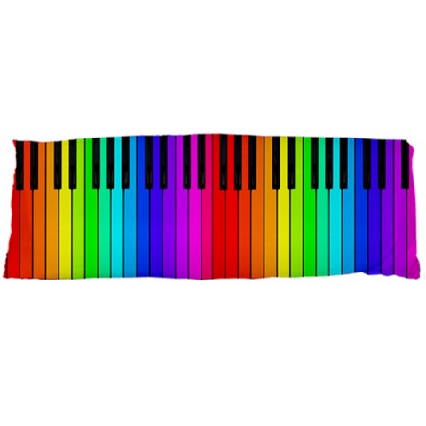 Rainbow Piano Keyboard  Body Pillow Body Pillow Case Dakimakura (Two Sides) from ArtsNow.com Front