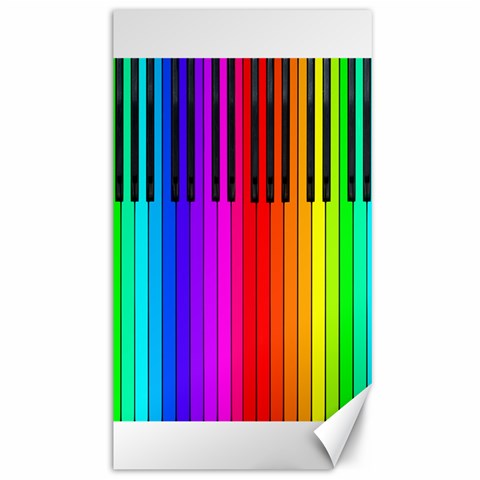 Rainbow Piano Keyboard  Canvas 40  x 72  from ArtsNow.com 39.28 x69.23  Canvas - 1