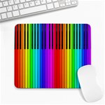 Rainbow Piano Keyboard  Large Mousepad