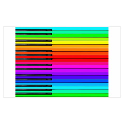 Rainbow Piano Keyboard  Samsung Note 4 Hardshell Back Case from ArtsNow.com Front