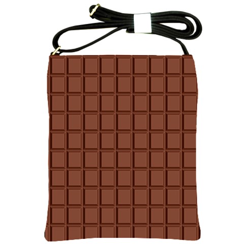 Milk Chocolate Block  Shoulder Sling Bag from ArtsNow.com Front