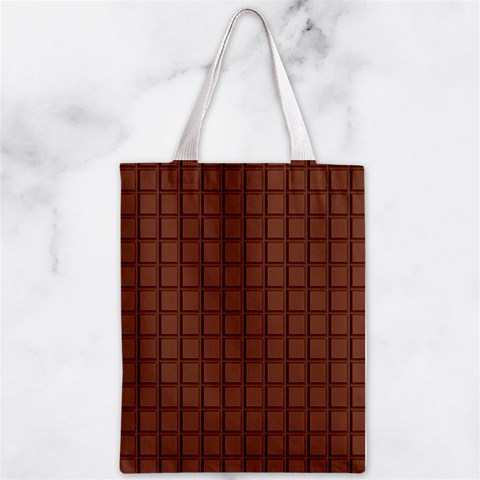 Milk Chocolate Block  Zipper Classic Tote Bag from ArtsNow.com Front