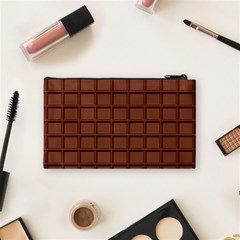 Milk Chocolate Block Cosmetic Bag (Small) from ArtsNow.com Back