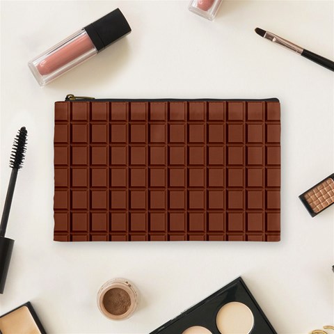 Milk Chocolate Block  Cosmetic Bag (Medium) from ArtsNow.com Front