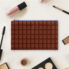 Milk Chocolate Block  Cosmetic Bag (Medium) from ArtsNow.com Front