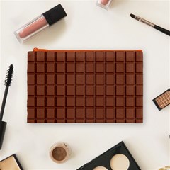 Milk Chocolate Block  Cosmetic Bag (Medium) from ArtsNow.com Front