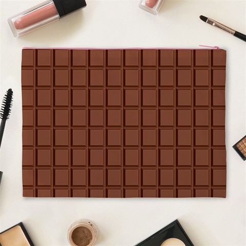 Milk Chocolate Block  Cosmetic Bag (XL) from ArtsNow.com Back