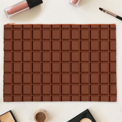 Novelty Milk Chocolate Block Cosmetic Bag (XXL) from ArtsNow.com Front