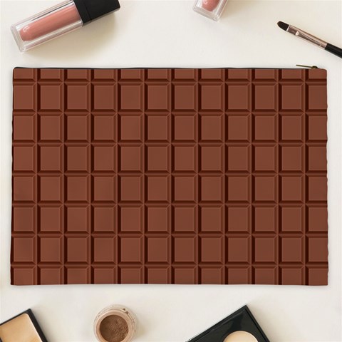 Novelty Milk Chocolate Block Cosmetic Bag (XXL) from ArtsNow.com Back