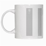 Vertical Stripes - White and Light Gray White Mug