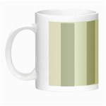 Vertical Stripes - White and Light Gray Night Luminous Mug