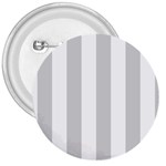 Vertical Stripes - White and Light Gray 3  Button