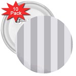 Vertical Stripes - White and Light Gray 3  Button (10 pack)