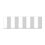 Vertical Stripes - White and Light Gray Sticker (Bumper)