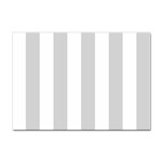 Vertical Stripes - White and Light Gray Sticker A4 (10 pack)