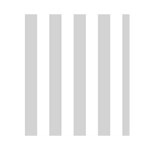 Vertical Stripes - White and Light Gray Greeting Card 4.5  x 6 