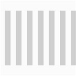 Vertical Stripes - White and Light Gray 5  x 7  Photo Cards