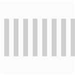 Vertical Stripes - White and Light Gray 4  x 8  Photo Cards