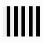 Vertical Stripes - White and Black Small Glasses Cloth