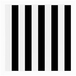 Vertical Stripes - White and Black Medium Glasses Cloth