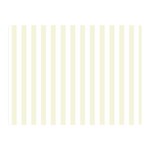 Vertical Stripes - White and Beige Double Sided Flano Blanket (Mini)