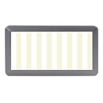 Vertical Stripes - White and Beige Memory Card Reader (Mini)