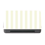 Vertical Stripes - White and Beige Memory Card Reader with CF