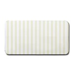 Vertical Stripes - White and Beige Medium Bar Mat