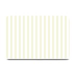 Vertical Stripes - White and Beige Plate Mat