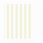 Vertical Stripes - White and Beige Small Garden Flag (Two Sides)