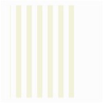 Vertical Stripes - White and Beige Large Garden Flag (Two Sides)